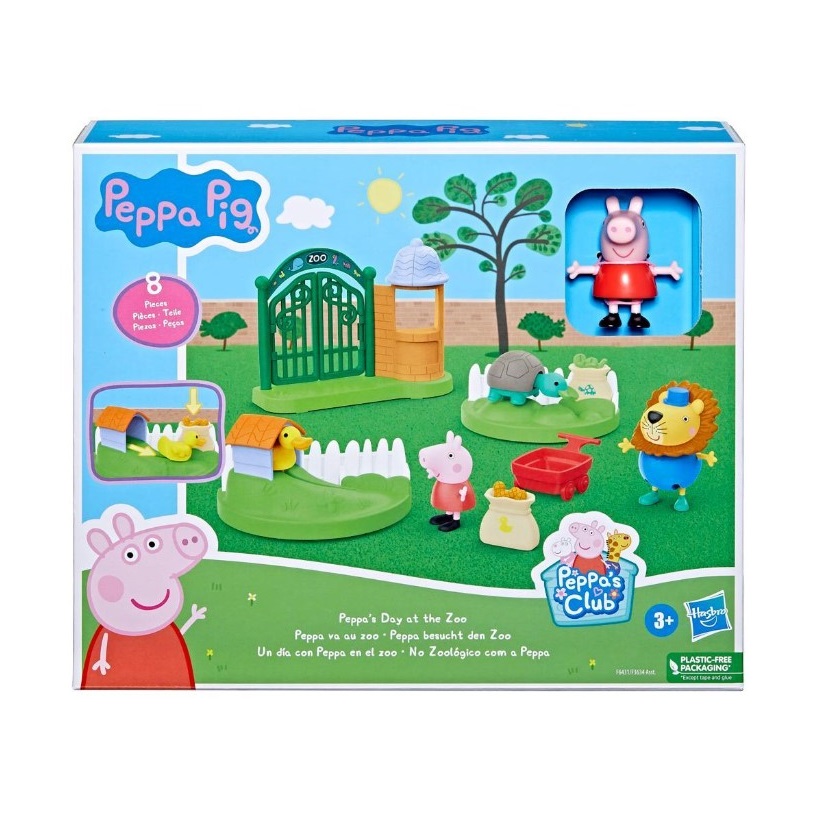 Set de joaca Peppa Pig si Mr Lion O zi la Zoo - poza 2