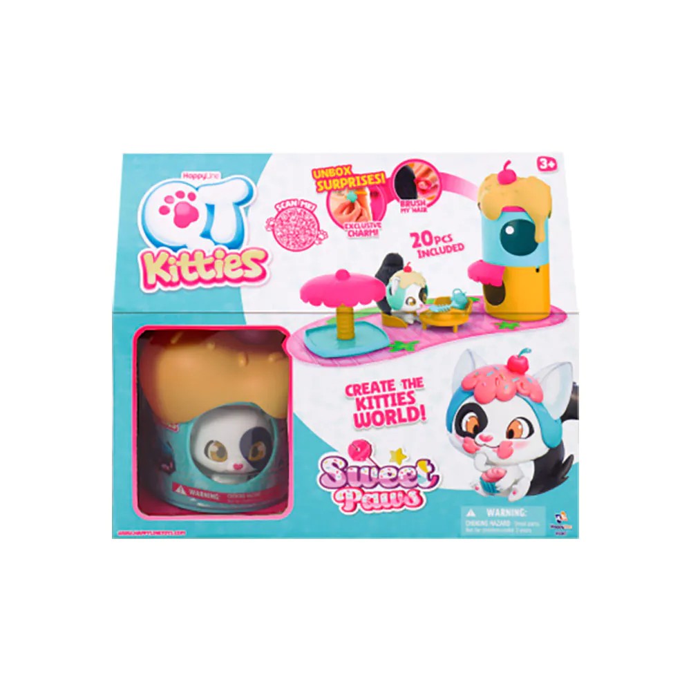 Set de joaca Pisicuta si Casuta Surpriza Kitty Paws QT Kitties 20 piese - poza 3