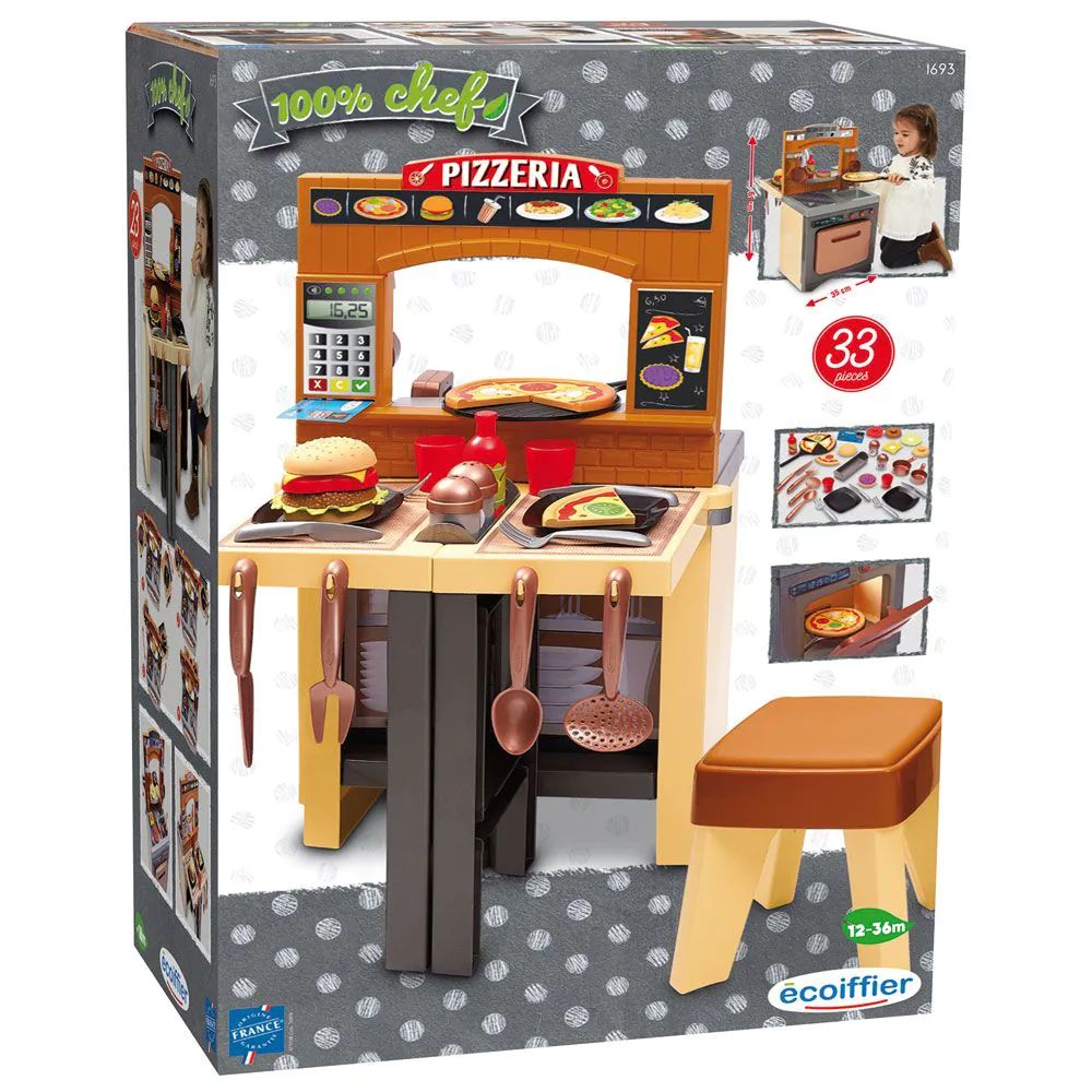 Set de joaca Pizzerie Eccoifier 32 piese - poza 2
