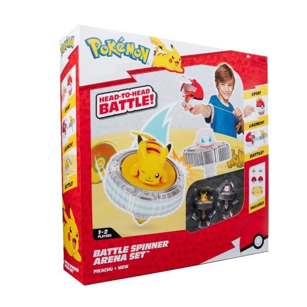 Set de joaca Pokemon Battle Spinner cu doua figurine si Arena - poza 2