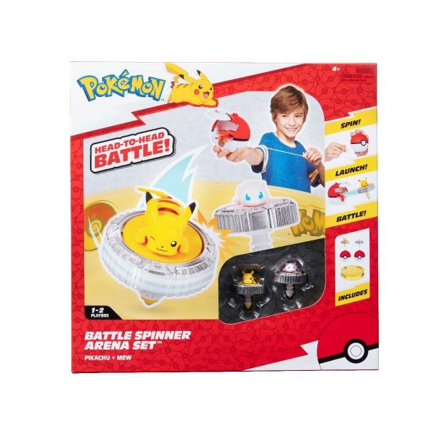 Set de joaca Pokemon Battle Spinner cu doua figurine si Arena - poza 3