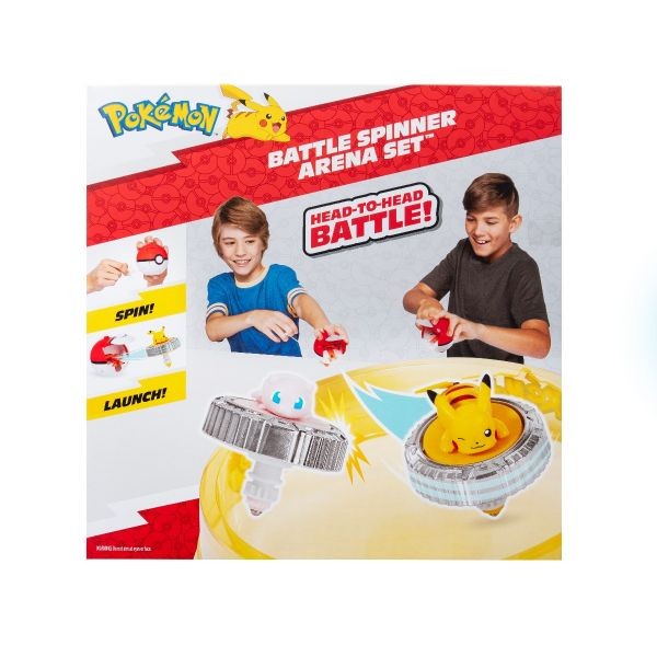 Set de joaca Pokemon Battle Spinner cu doua figurine si Arena - poza 4