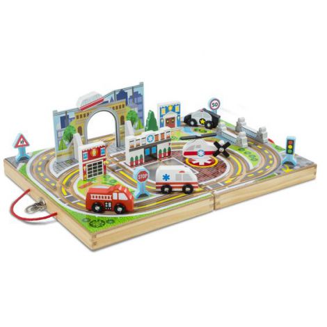 Set de joaca portabil Orasul - Melissa & Doug - poza 1