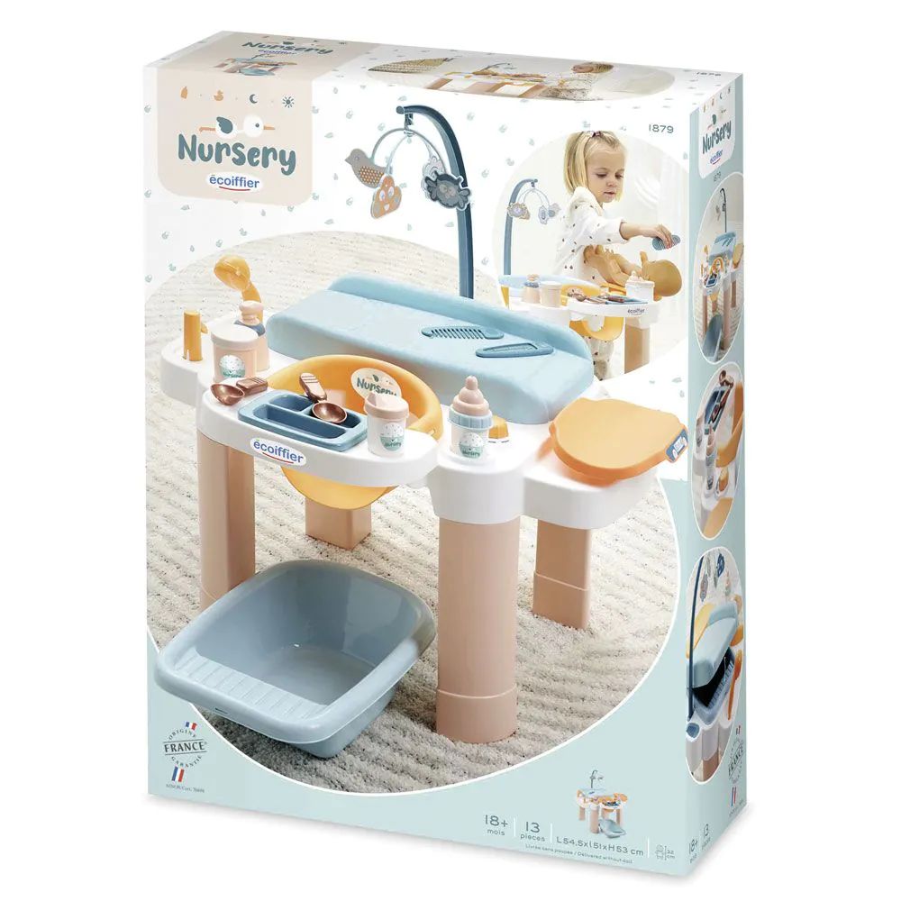 Set de joaca Prima Mea Cresa pentru Papusa Ecoiffier 54.5 x 51 x 53 cm - poza 2