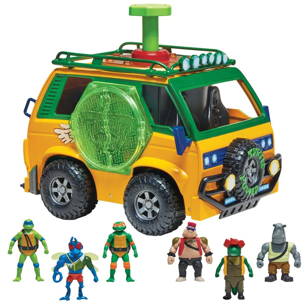 Set de Joaca Rulota Testoaselor Ninja cu 6 figurine Tales of the TMNT Mutation Station - poza 1