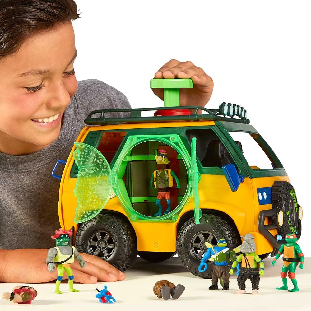 Set de Joaca Rulota Testoaselor Ninja cu 6 figurine Tales of the TMNT Mutation Station - poza 5