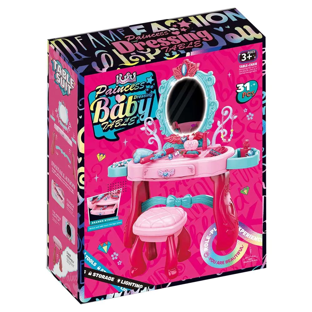 Set de joaca salon infrumusetare cu scaunel Princess Baby - poza 2