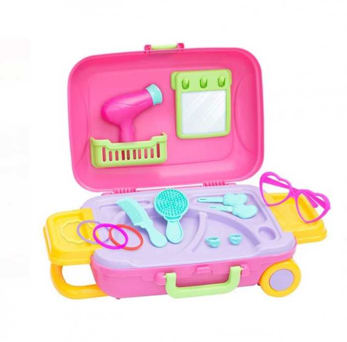 Set de joaca , Salonul de coafura portabil, 18 piese