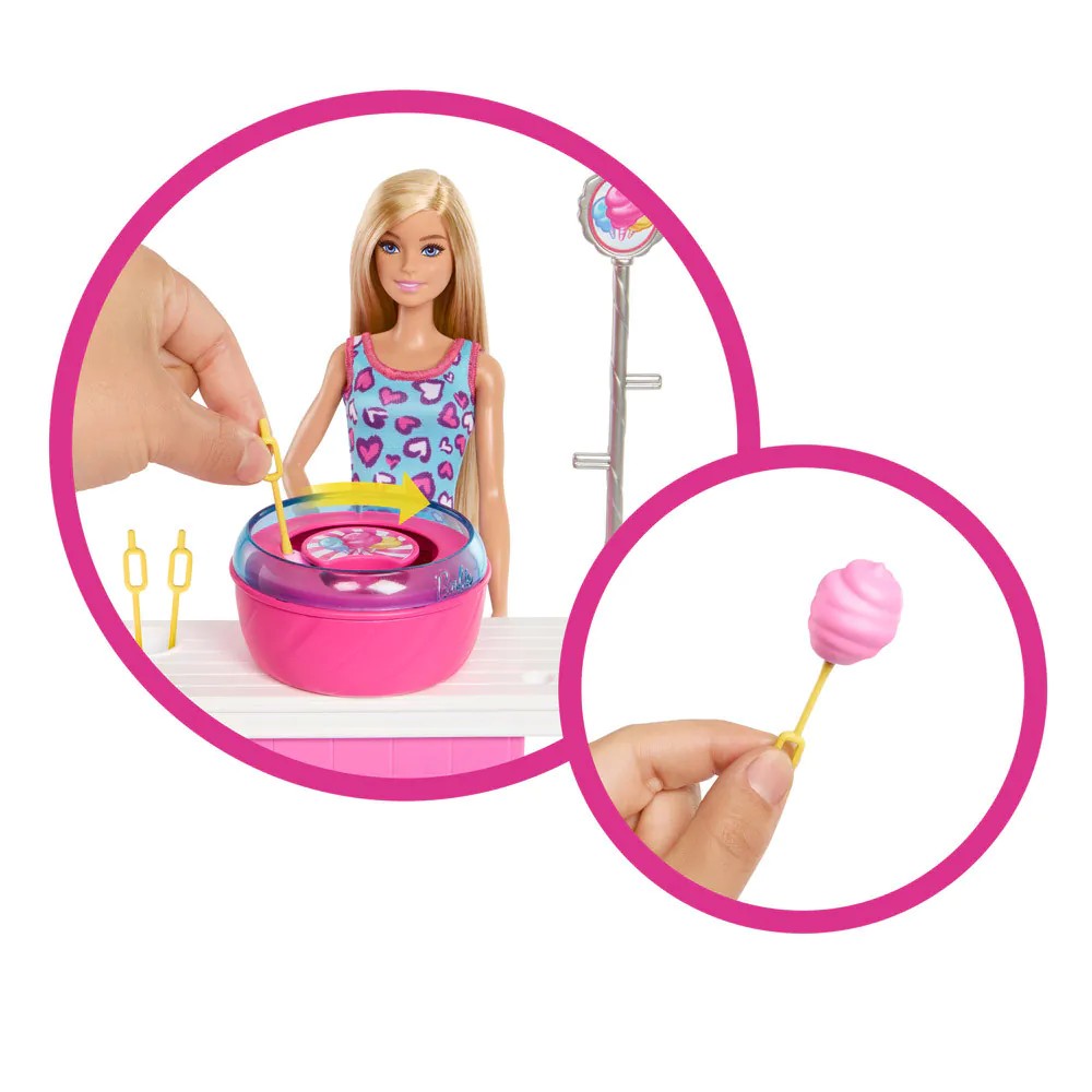 Set de joaca si papusa Barbie Mysteries Beach Detectives 15 piese - poza 3