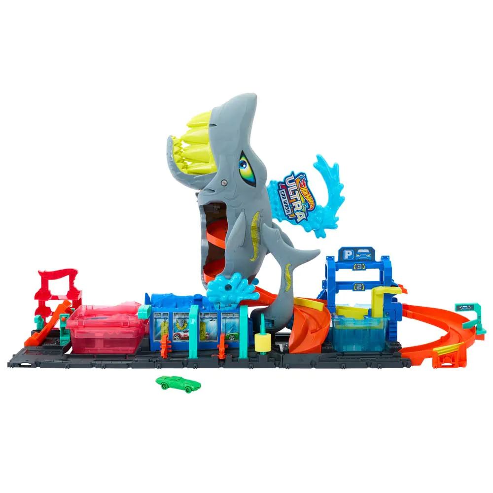 Set de joaca Spalatoria Hot Wheels Ultra Shark Color Reveal 91 cm - poza 1