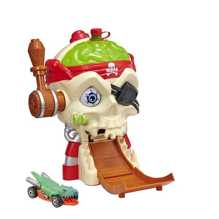 Set de joaca spalatorie HTI TEAMSTERZ Craniu de Pirat cu masinuta ce isi schimba culoarea - poza 1