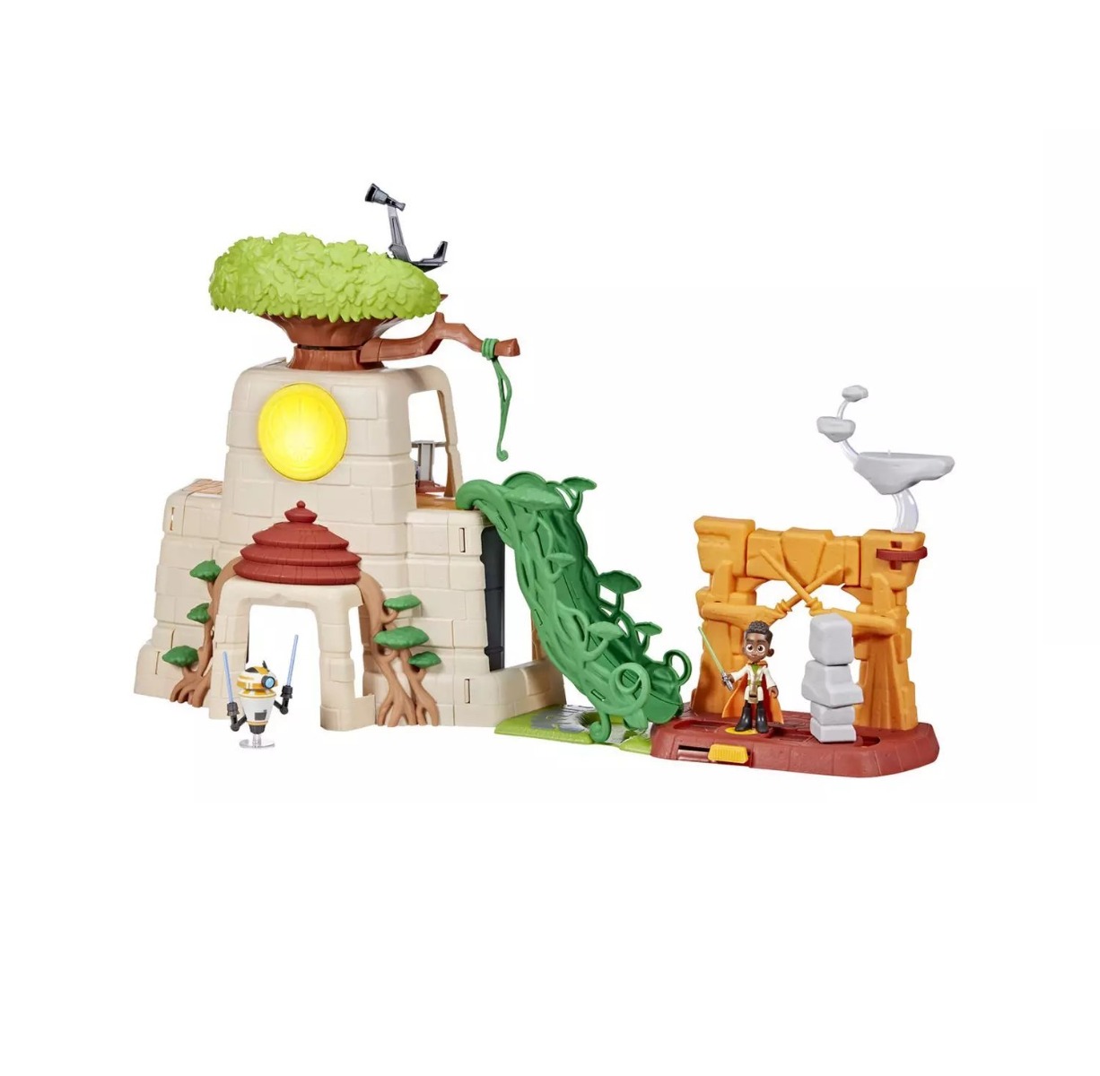Set de joaca Star Wars Young Jedy Adventures Tenoo Jedi Temple cu 2 figurine - poza 1