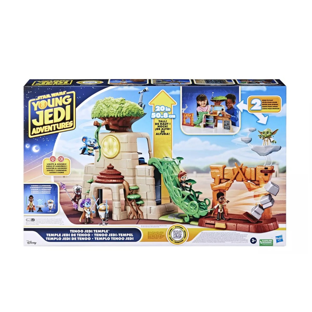 Set de joaca Star Wars Young Jedy Adventures Tenoo Jedi Temple cu 2 figurine - poza 2