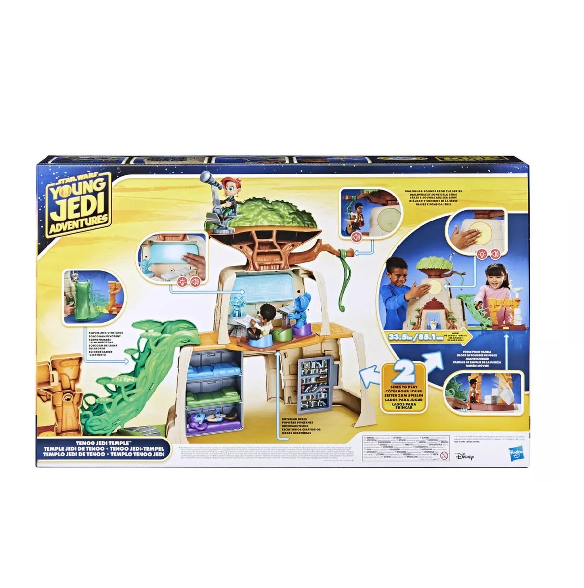 Set de joaca Star Wars Young Jedy Adventures Tenoo Jedi Temple cu 2 figurine - poza 3