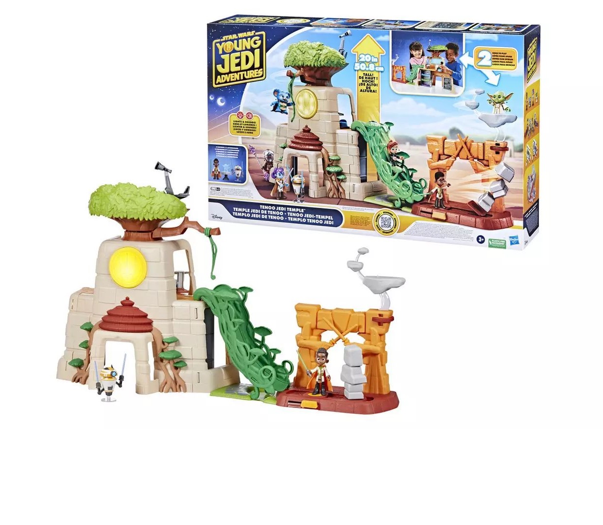 Set de joaca Star Wars Young Jedy Adventures Tenoo Jedi Temple cu 2 figurine - poza 4