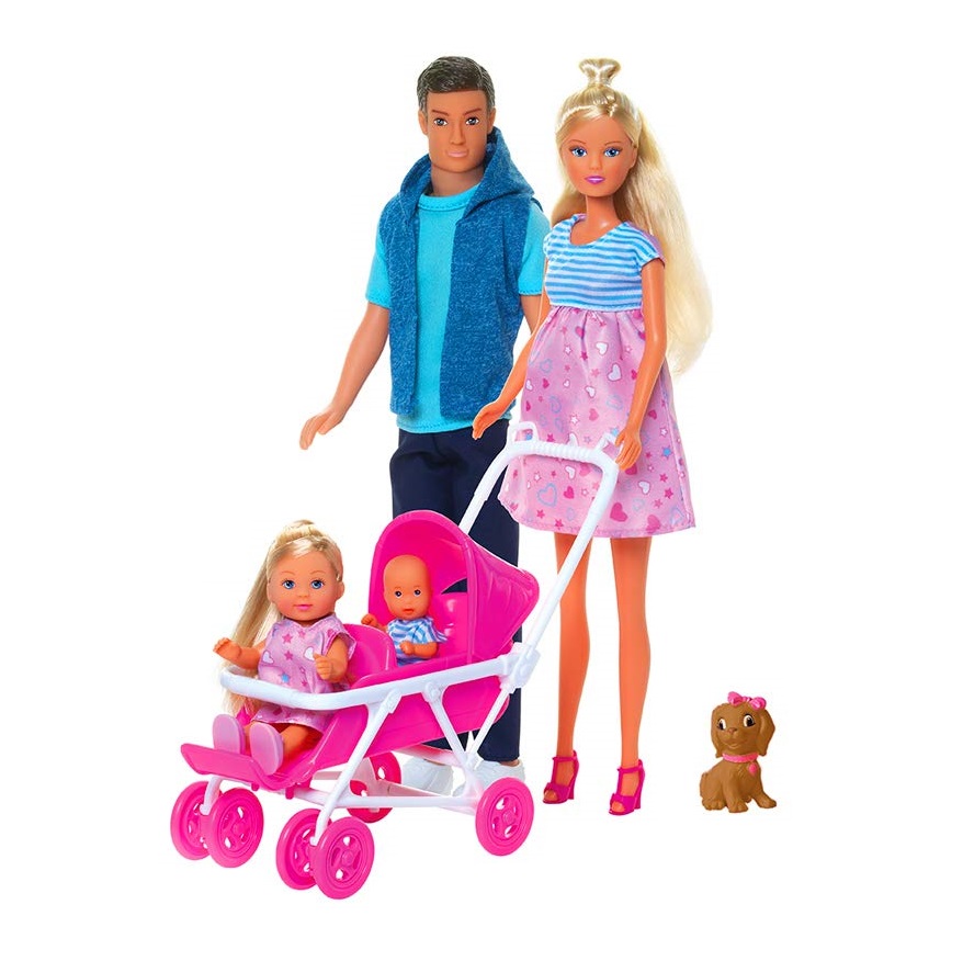 Set de joaca Steffi Love cu bebelusi Family Welcome Surprise - poza 1