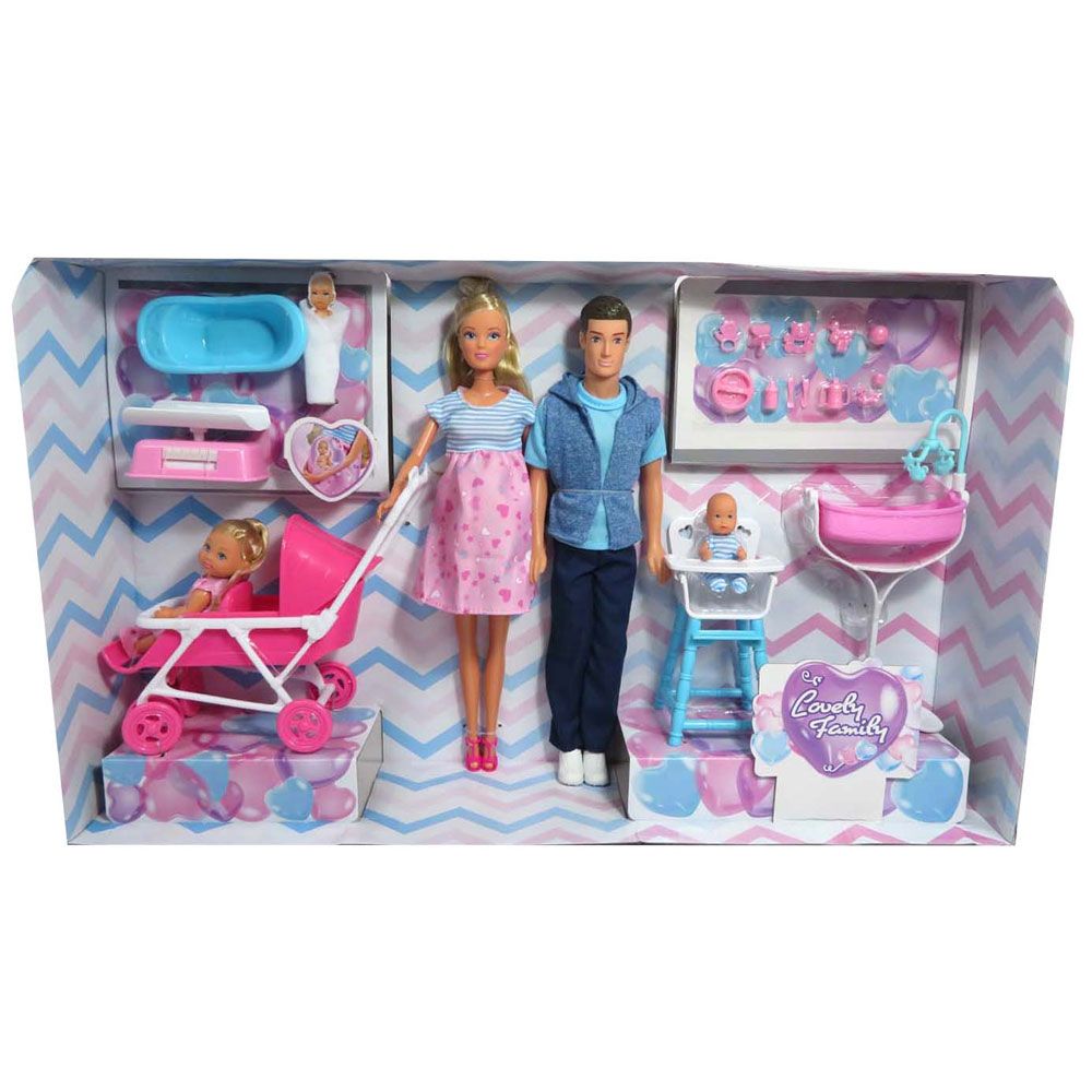 Set de joaca Steffi Love cu bebelusi Family Welcome Surprise - poza 2
