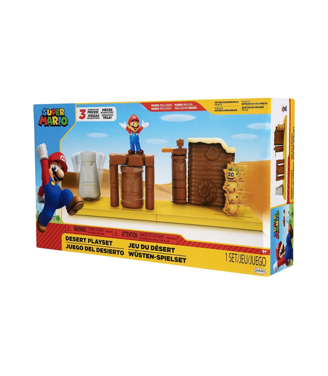 Set de joaca Super Mario Desert cu figurina 6 cm - poza 2