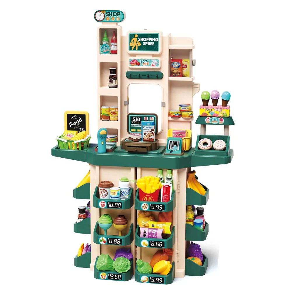 Set de joaca supermarket Childlike Time 71 piese - poza 1