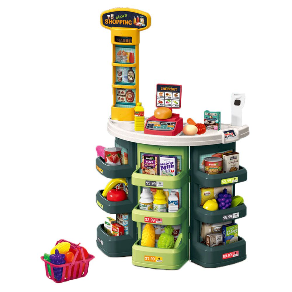 Set de joaca Supermarket cu casa de marcat 44 piese - poza 1