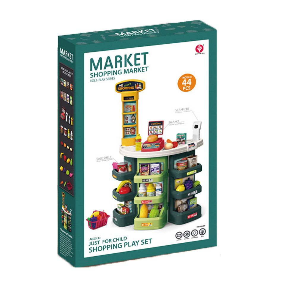 Set de joaca Supermarket cu casa de marcat 44 piese - poza 2