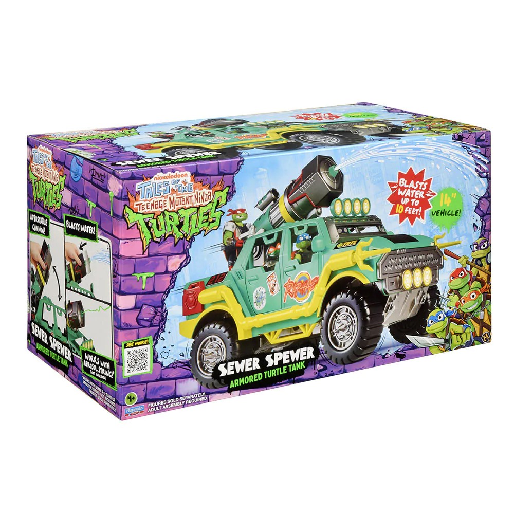 Set de joaca Testoasele Ninja Tales of the Teenage Mutant Ninja Turtle Tank cu tun de apa - poza 2