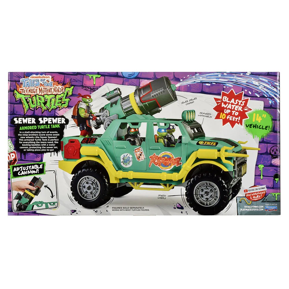 Set de joaca Testoasele Ninja Tales of the Teenage Mutant Ninja Turtle Tank cu tun de apa - poza 3
