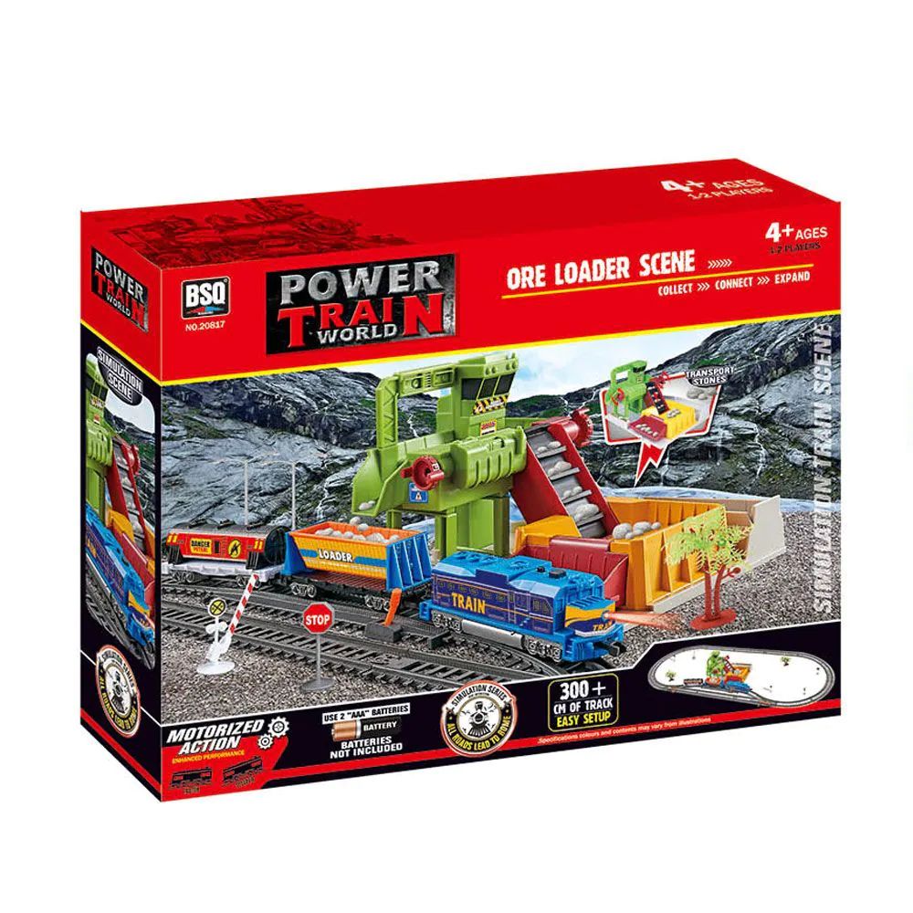 Set de joaca tren de marfa cu cariera 300 cm Power Train World - poza 2