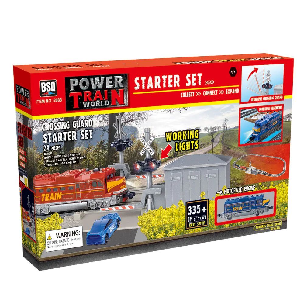 Set de joaca tren de marfa cu trecere la nivel Power Train World - poza 2