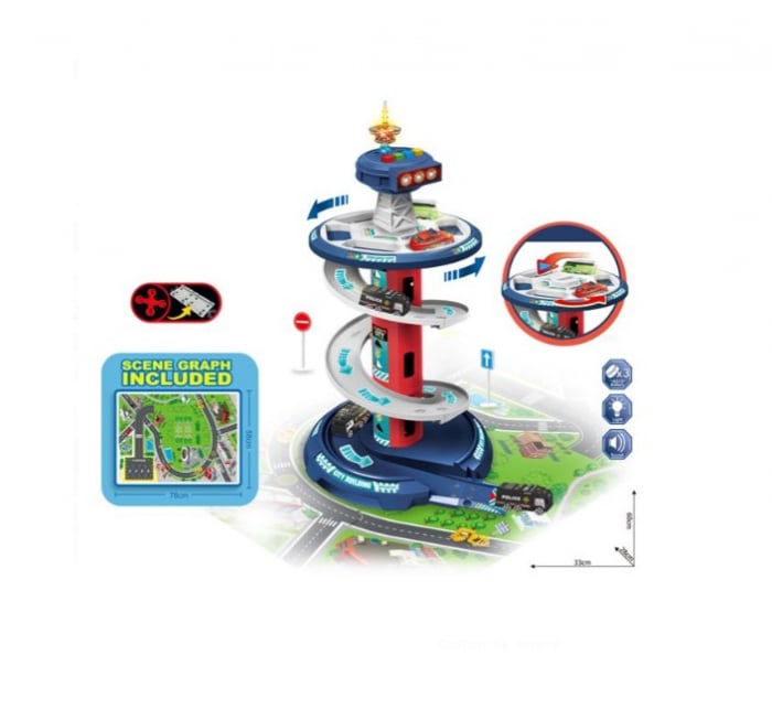 Set de joaca Turnul de control cu covoras si accesorii incluse, Sunet si Lumini