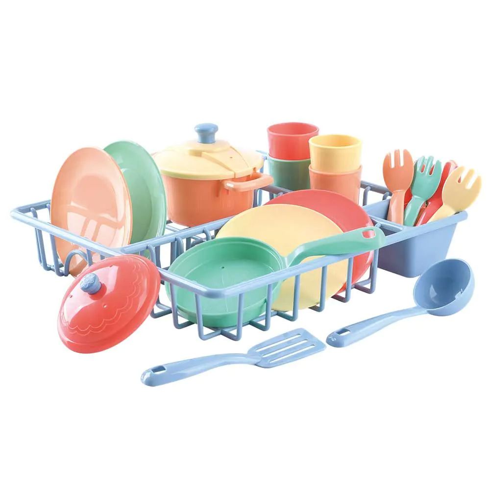 Set de joaca uscator de vase bucatarie PlayGo 23 piese - poza 1