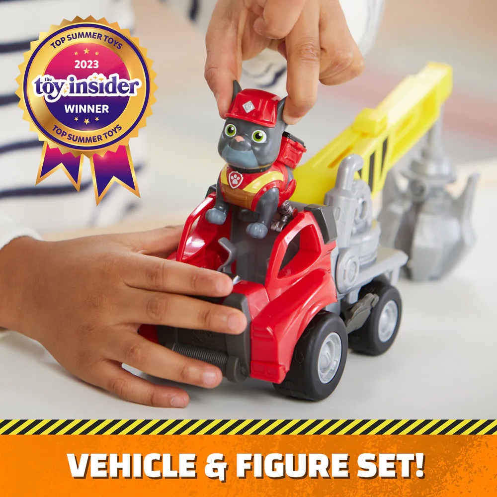 Set de joaca Utilaj de constructii cu figurina Paw Patrol Construction Crew diverse modele 6070795 - poza 3