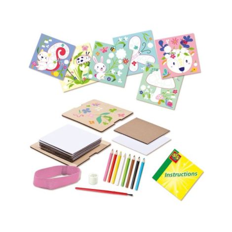 Set de lucru manual cu presa de flori pentru copii - poza 2