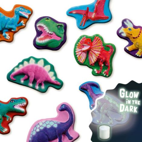 Set de lucru manual pentru copii cu dinozauri fosforescenti - poza 4