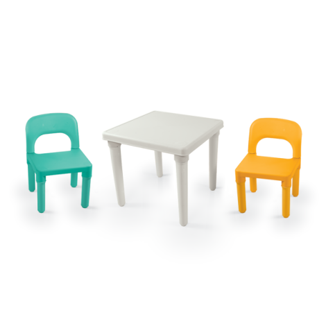 Set de masa cu scaune - pastel - poza 1