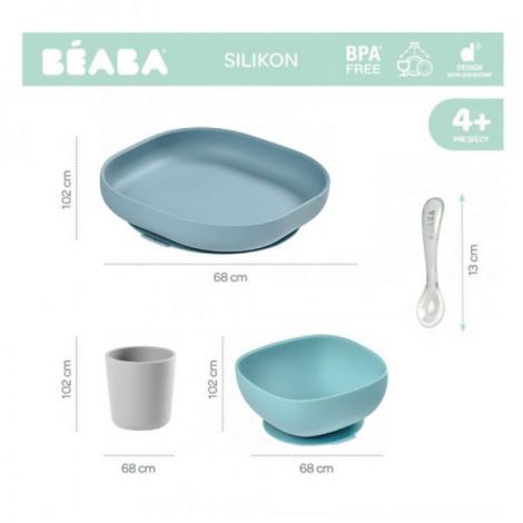 Set de masa silicon 4 piese - Jungle - poza 4