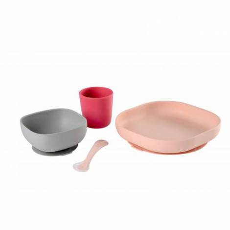 Set de masa silicon 4 piese roz - poza 3