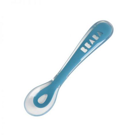 Set de masa silicon Beaba 2 piese Bleu - poza 3