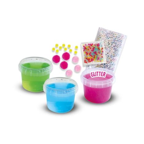 Set de mixat slime colorat cu margele si bile - poza 2