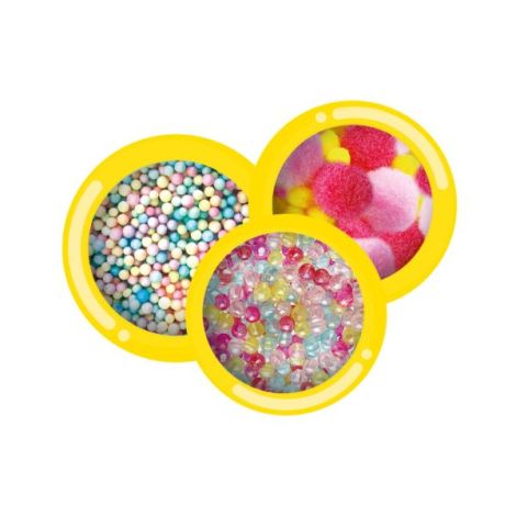 Set de mixat slime colorat cu margele si bile - poza 3