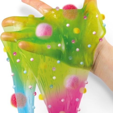 Set de mixat slime colorat cu margele si bile - poza 4