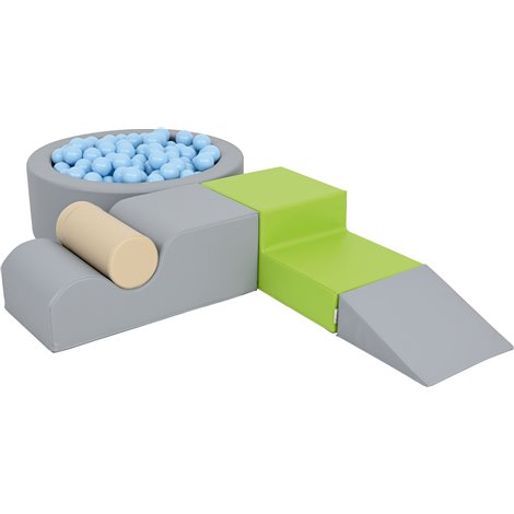 Set de motricitate Blue cu piscina cu bile rotunda, cresa si gradinita - poza 1