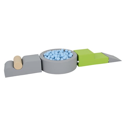 Set de motricitate Blue cu piscina cu bile rotunda, cresa si gradinita - poza 2