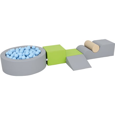 Set de motricitate Blue cu piscina cu bile rotunda, cresa si gradinita - poza 3