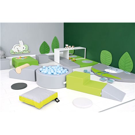 Set de motricitate Blue cu piscina cu bile rotunda, cresa si gradinita - poza 4