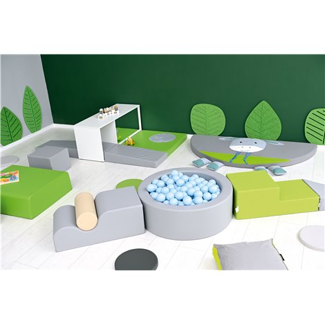 Set de motricitate Blue cu piscina cu bile rotunda, cresa si gradinita - poza 5