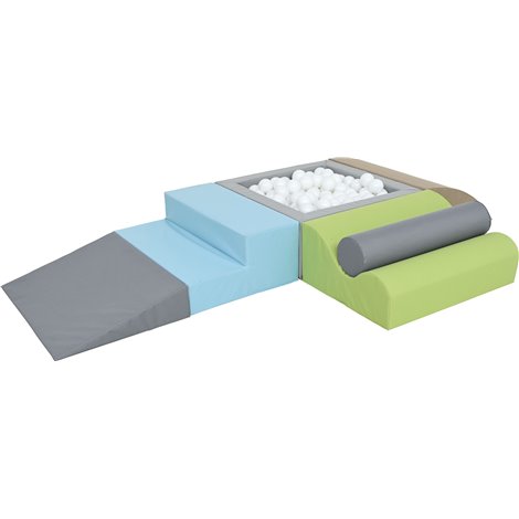 Set de motricitate White cu piscina cu bile patrata, cresa si gradinita - poza 2