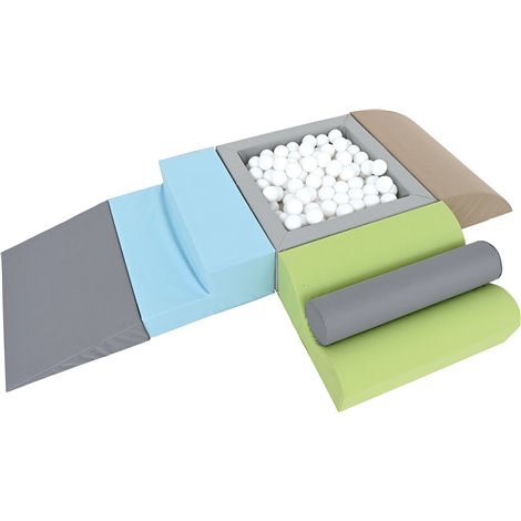Set de motricitate White cu piscina cu bile patrata, cresa si gradinita - poza 3
