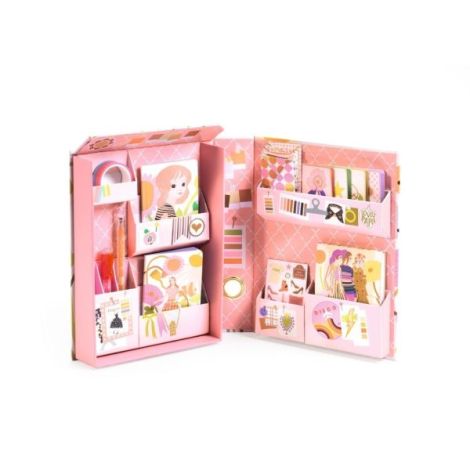 Set de papetarie cu tematica Fashion, Djeco - poza 2