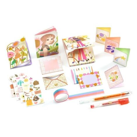 Set de papetarie cu tematica Fashion, Djeco - poza 3